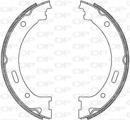 OPEN PARTS stabdžių trinkelių komplektas BSA2239.00